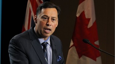 Brad Duguid, Minister of Economic Development and Growth, makes an announcement during the AMO conference in Windsor on Aug. 16, 2016.