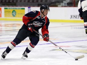 Windsor Spitfires Mikhail Sergachev takes to the ice during Day 1 of training camp at the WFCU Centre in Windsor on Aug. 29, 2016.