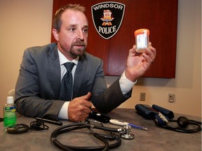 Windsor police Const. Shane Miles, co-ordinator of a team of officers specially trained and certified as drug recognition evaluators, said on Aug. 30, 2016, that police can demand a urine sample from drivers they suspect are impaired by drugs.