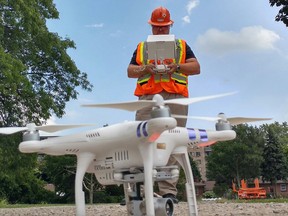 Enwin Utilities is among the first in Canada to start using drones to conduct inspections. (Jason Kryk/Windsor Star_