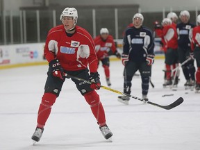 Windsor Spitfires Logan Stanley during a team workout at the WFCU Centre on Sept. 13, 2016 in Windsor. (Jason Kryk/Windsor Star)