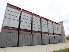 Canada Post community mailboxes, such as this one in LaSalle, have been a target of criticism from area residents.