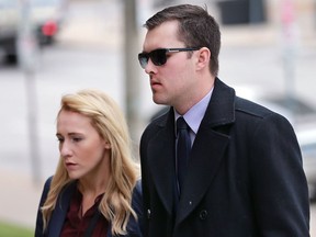 DJ Cassady, accompanied by an unidentified woman, arrives at Superior Court on Sept. 28, 2016 for his sentencing.