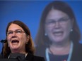 Federal Health Minister Jane Philpott addresses the Canadian Medical Association's General Council in Vancouver on Aug. 23, 2016.