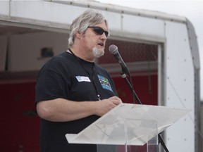 Wes Mussato, 49, in recovery since 1993, speaks at the third annual Recovery Day, Saturday, September 10, 2016.