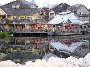 Reflections of Collingwood.  Beautiful Blue Mountain in the summer.  These photos were taken at the Blue Mountain Village on a weekend getaway to enjoy some bking.  Rob & Lou Ann Bigley along with Donna & Roger White enjoyed the challenge of the hilly terain(Online Reader Photo-Lou Ann Bigley)