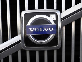 This picture taken on Oct. 1, 2008 in Gothenburg shows the logo of the Swedish car manufacturer Volvo.