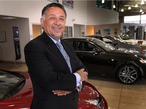 Terry Rafih, chairman and CEO of the Rafih Auto Group, poses in February 2014, at the Eastway Toyota dealership in Windsor.