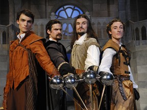 "The Three Musketeers" by Alexandre Dumas. Directed by Brain Taylor. A University Players production.