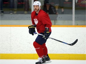 teve Ott takes part in the annual Bob Probert Classic hockey game at Tecumseh Arena on Friday, June 5, 2015.