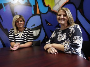 Joanna Conrad, left, and Brittney Lawrence are co-ordinators at Youth Diversion, which has started a program to help youth with video game addiction.