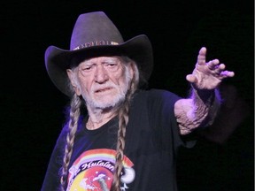 Willie Nelson acknowledges a large crowd at The Colosseum at Caesars Windsor on Sept. 8, 2016.
