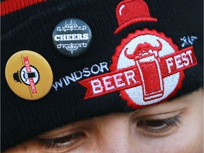 The Windsor Craft Beer Festival kicked off on Friday, October 14, 2016 at the Willistead Manor. Event organizer Pina Ciotoli sports a beer festival themed toque.