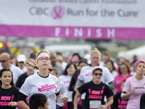 Runners participate in the CIBC Run for the Cure at the Riverfront Festival Plaza, Sunday, Oct. 2, 2016.