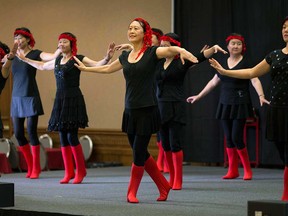 Dancers with the Chinese Association of Greater Windsor join the 40th anniversary celebration of the Essex County Chinese Canadian Association in Windsor, Ont. on Oct. 2, 2016.