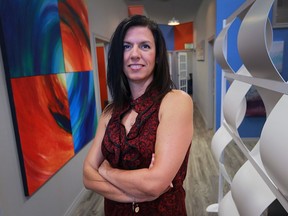 Michelle Tremblay, managing director of St. Clair Insurance Brokers in Tecumseh, Ont., is shown at her office on Oct. 5, 2016.