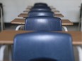 HARROW, ONT.: JUNE 16, 2016 - An empty classroom is pictured at Harrow District High School, Thursday, June 16, 2016.  The school is to be closed for good after this school year.  (DAX MELMER/The Windsor Star)