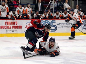 The Spitfires dropped a 4-1 decision to the Flint Firebirds on Oct. 22, 2016.