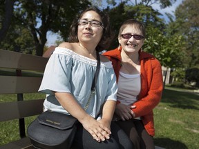 Stephanie Cragg, left, and Sjann Johnson, pictured Saturday, Oct. 15, 2016 at Wilistead Park, both live with Turner's Syndrome and are working to start a local chapter of the Turner Syndrome Society of Canada.