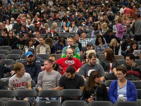 Employees at FCA's Windsor Assembly Plant gather for a ratification vote at the St. Denis Centre on Oct. 16, 2016.