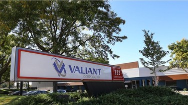 The exterior of Valiant's Eugenie Street East facility is shown on Sept. 23, 2015 in Windsor.