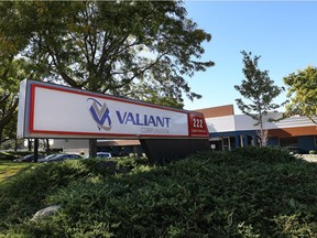 The exterior of Valiant's Eugenie Street East facility is shown on Sept. 23, 2015 in Windsor.
