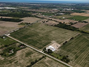 File photo. The proposed site for the new Windsor mega hospital at the corner of County Road 42 and the 9th concession is seen in Windsor on Wednesday, July 15, 2015.                         (TYLER BROWNBRIDGE/The Windsor Star)