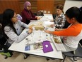 In this file photo from 2016, Elizabeth Lawton, Mada Saleh, Emma Woodham and Abigail Meloche (left to right) participate in the Go Eng Girl event at the University of Windsor Centre for Engineering Innovation on Saturday, October 22, 2016.