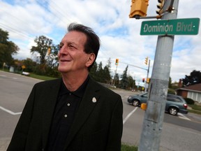 Coun. Paul Borrelli is photographed at Dominion Boulevard and Northwood Street in Windsor on Oct. 24, 2016.