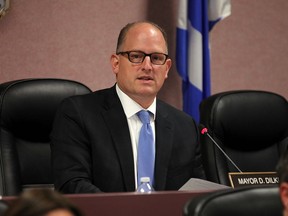 Mayor Drew Dilkens speaks during a city council meeting on Oct. 3, 2016.