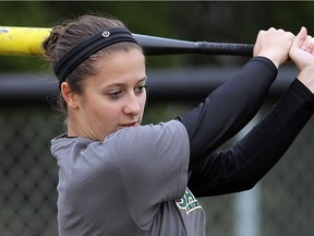 St. Clair's Alexa Georgiou takes part in a team practice at the college in Windsor on Sept. 25, 2012.