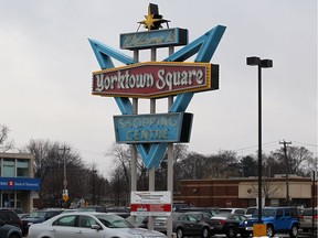 The Yorktown Square sign is shown in this Feb. 21, 2012 photo.