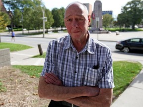 John Muir speaks outside of the Superior Court of Justice in Windsor Wednesday after testifying in the attempted murder trial of Kenneth Kormendy.