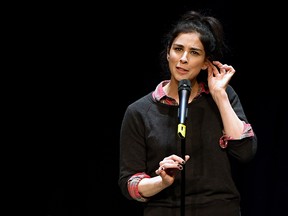 Comedian/actress Sarah Silverman performs her stand-up comedy routine at MGM Grand Hotel & Casino on October 21, 2016 in Las Vegas, Nevada. (Photo by Ethan Miller/Getty Images)
