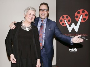 Barbara Peirce Marshall with WIFF executive director Vincent Georgie at Windsor International Film Festival VIP gala at St. Clair College Centre for the Arts Tuesday November 1, 2016.