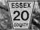 Essex County Road 20 sign is shown on March 15, 2016, near Leamington.