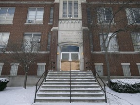 The former Forster Secondary School is pictured on Jan. 11, 2016.