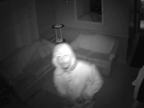 A thief was caught on surveillance video after breaking into Harmony in Action Friday night. Photo courtesy of Harmony in Action.