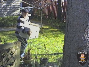 A suspect wanted in connection with a break and enter at a home in the 1100 block of Kildare Road is pictured in this Nov. 15 surveillance photo.