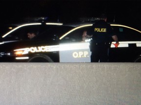 Tecumseh OPP investigate after a person was hit by a vehicle on Highway 401 and Manning Road on Wednesday, Nov. 9, 2016.