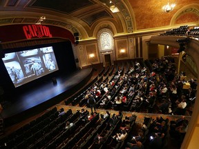 Movie goers file in to see the movie Ice Guardians at the Capitol Theatre on the opening night of the Windsor International Film Festival in Windsor on Tuesday, November 1, 2016. WIFF runs until Sunday at the Capitol and Chrysler Theatres.