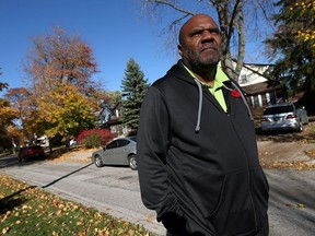 Coun. John Elliott is photographed on Askin Avenue in Windsor on Nov. 10, 2016. Those who park on their front lawns will now be issued parking tickets.