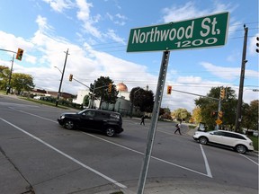 The intersection of Dominion Boulevard and Northwood Street is seen in Windsor on Oct. 24, 2016.