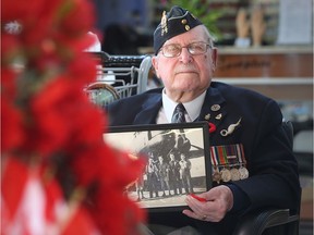 Art Anderson, 98, is a Royal Canadian Air Force veteran who flew missions over Europe during the Second World War. The former navigator and prisoner of war has been volunteering for the Poppy Drive for the Legion for many years.