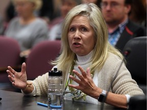 Lori Newton, of Bike Windsor Essex, appears at Windsor city council on Nov. 7, 2016.