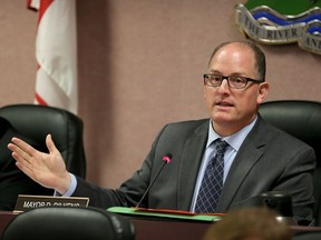 Windsor Mayor Drew Dilkens is seen during regular City Council meeting on Nov. 21, 2016.