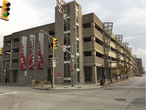 The exterior of the Pelissier Street Parking Garage in downtown Windsor is seen on Nov. 8, 2016.