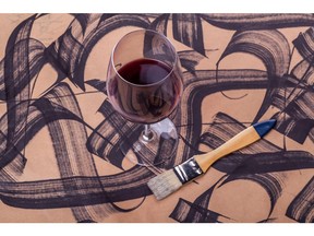 Wine and brush strokes. Photo by Getty Images.