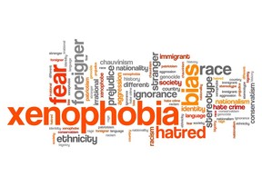 Xenophobia word cloud. Image by Getty Images.