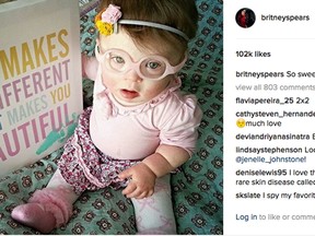 This picture of Canadian Down Syndrome Hero Pip has gone viral after pop star Britney Spears shared it on Instagram.